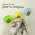 thumbnail image 1 of Kripyery Cat Licking Toy Dust Cover Easy to Paste Claw Shape Natural Materials Clear Stomach Arouse Happy Mood Freshen Breath Catnip Wall Ball Cat Toy for Floor, 1 of 7