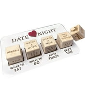 Kripyery Date Night Dice, Date Night Dice Funny Romantic Wood Couple Date Night Ideas Reusable Couple Dice for Valentine's Day Anniversaries Birthdays Gift