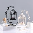 thumbnail image 1 of Kripyery European Style Freestanding Stable Candlelight Stand Creative Leaves Bird Cage Iron Candle Holder Party Supplies, 1 of 7