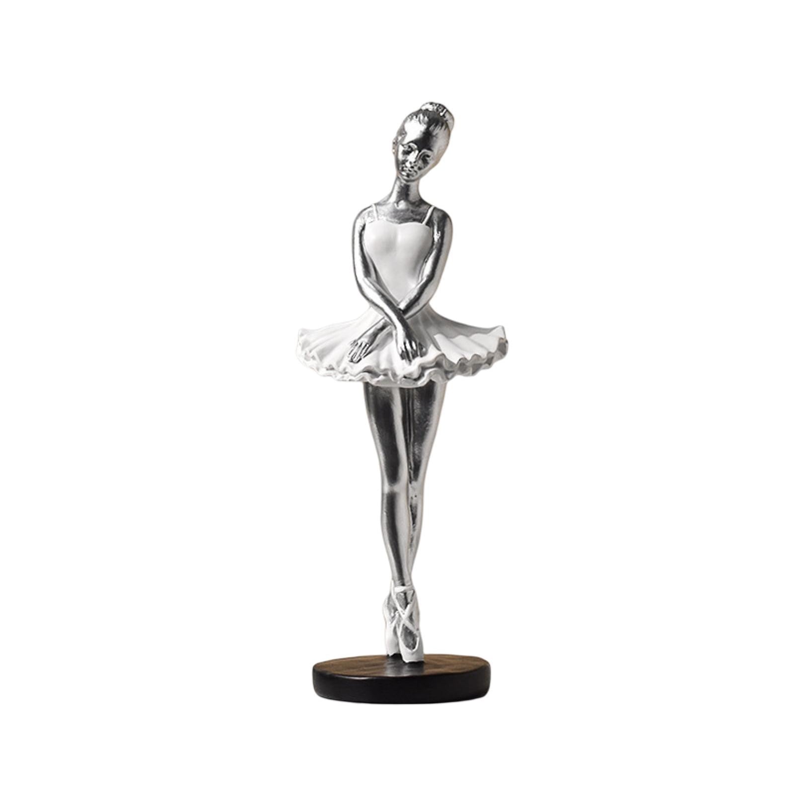 Kripyery Exquisite Creative Ballet Girl Statue Elegant Synthetic