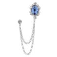 thumbnail image 1 of Kripyery Fashion Faux Gem Shining Rhinestones Brooch Pin Chain Tassel Suit Coat Badge Dress Bag Shawl Pin Jewelry Accessories, 1 of 8