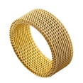 thumbnail image 1 of Kripyery Finger Ring Simple Style Vivid Color All Match Allergy Free Lightweight Decorative Stainless Steel Temperament Bright Luster Unisex Finger Ring for Men, 1 of 8