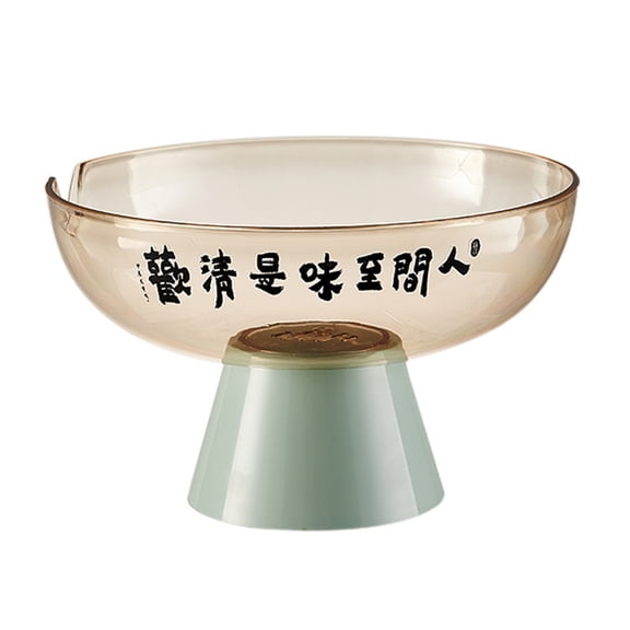 Kripyery Glass Fruit Dish Elegant Transparent Fruit Storage Bowls Multipurpose Display Bowls for Pineapples Bananas Grapes