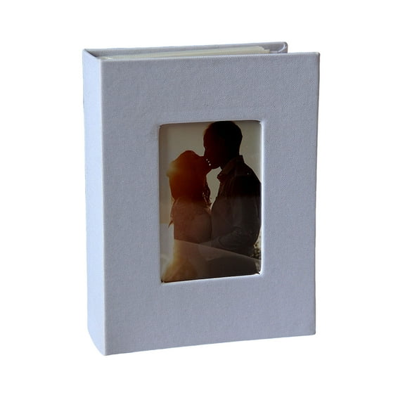 Kripyery Large Capacity Slip-in Photo Album, Linen Cover, 50 Pages & 100 Pockets, 4x6-Inch, Ideal for Wedding, Travel & Family Photo Collections