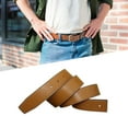 thumbnail image 1 of Kripyery Leather Belt Men Vintage Cool Faux Leather Buckle Free Belt for Decoration, 1 of 8