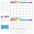 thumbnail image 1 of Kripyery Magnet Whiteboard Kit Strong Writing Magnetic Adsorption Messaging Calendar Learning Plan Message Board Office Accessories, 1 of 8
