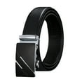 thumbnail image 1 of Kripyery Men Autumatic Belt Business Formal Belt Smooth Faux Leather Alloy Buckle Anti-break Great Durability Anti-slip Men Meeting Commute Suit Pants Belt, 1 of 8