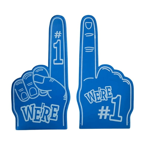 Kripyery Number 1 Sports Finger Cheer Props Victory Game Cheering Gesture Props for Sports Events 2Pcs Cheer Props