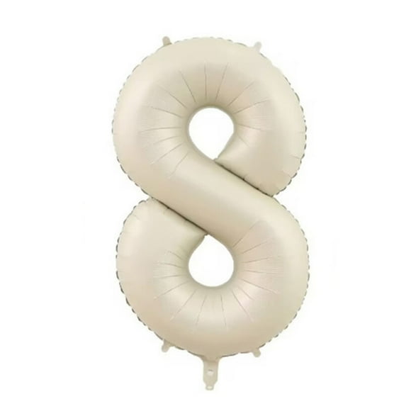 Kripyery Number Balloons Inflatable Eye-catching Decorative High Glossy Scene Layout 32 Inch Anniversary Party Foil Balloon for Birthday Party
