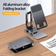 thumbnail image 1 of Kripyery Phone Bracket 360 Degree Rotatable Stable Convenient Anti-Shaking One-piece Folding Live Streaming Aluminum Alloy Metal Tablet Holder Stand for Home, 1 of 8