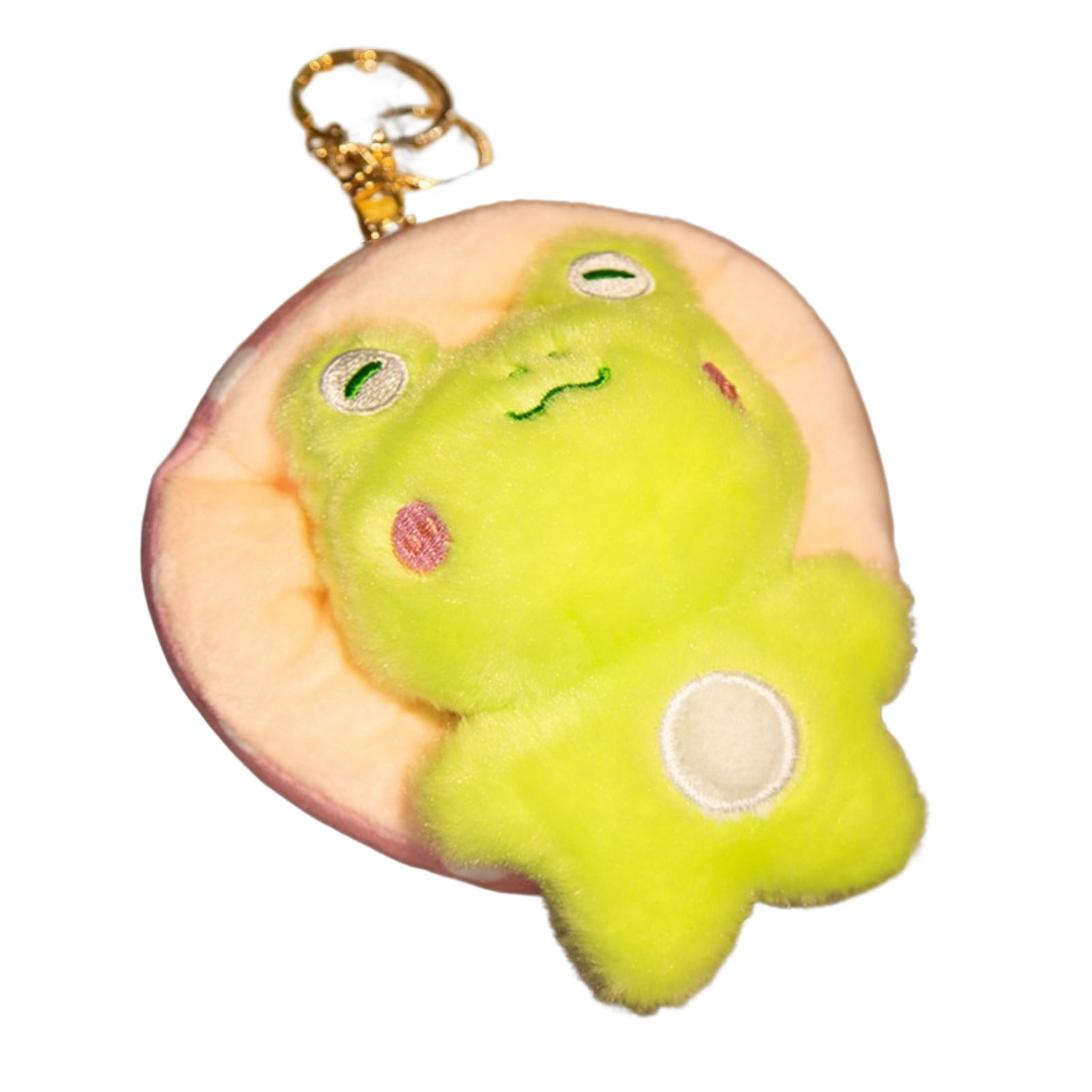 Kripyery Plush Frog Doll Soft PP Cotton Filling Cute Charm Mushroom