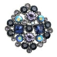 thumbnail image 1 of Kripyery Retro Square Colorful Shining Rhinestone Decor Brooch Women Cardigan Scarf Badge Coat Accessories Gift, 1 of 7