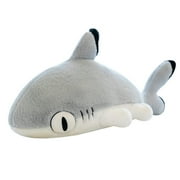 Kripyery Shark Cat Stuffed Doll Soft 2 in 1 Plush Toy Stuffed Animal Plushie Holiday Decorative Prop Bedroom Sofa Fluffy Sleep Pillow Home Decoration