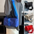 thumbnail image 1 of Kripyery Shoulder Bag Adjustable Shoulder Strap Large Capacity Smooth Zipper Solid Color with Side Pocket Storage Oxford Cloth Women Crossbody Pouch Handbag for Daily Life, 1 of 8