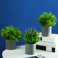 thumbnail image 1 of Kripyery Simulation Plant Pot Easy to Manage No Withering Green Ornament No Watering Fake Plant Pot for Home, 1 of 8
