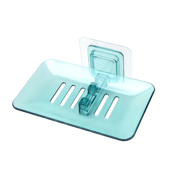 Kripyery Soap Holder Easy to Install Self-adhesive PVC Bathroom Soap Holder for Home