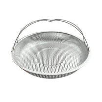 Kripyery Steamer Basket Stainless Steel Vegetables Meat Pasta Steamer Rack Removable Handle Versatile Drain Basket with for Kitchen