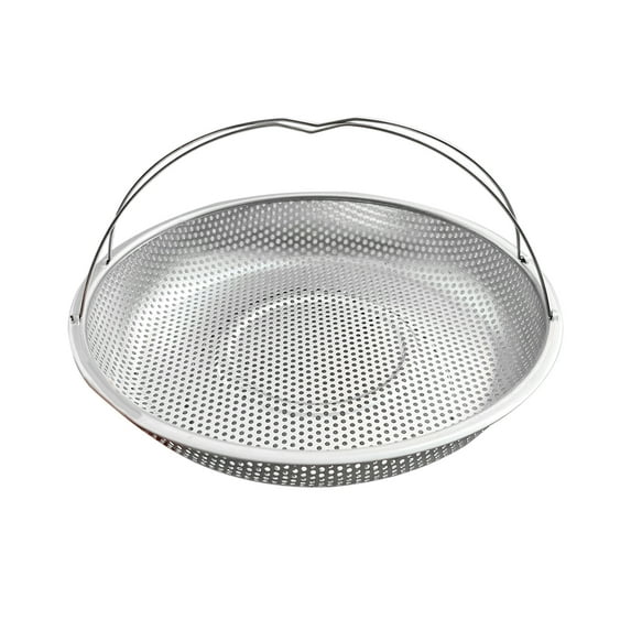 Kripyery Steamer Basket Stainless Steel Vegetables Meat Pasta Steamer Rack Removable Handle Versatile Drain Basket with for Kitchen