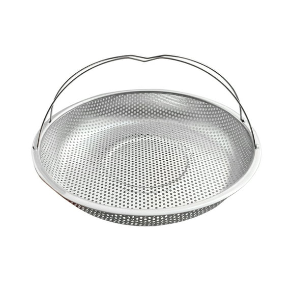 Kripyery Steamer Basket Stainless Steel Vegetables Meat Pasta Steamer Rack Removable Handle Versatile Drain Basket with for Kitchen
