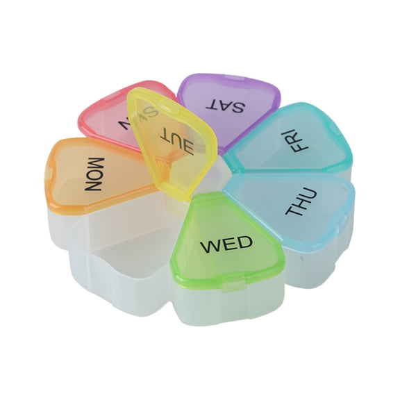 Kripyery Storage Box Translucent Easy Carry Rainbow Color Design Divided Grid Cutter Storage Container for Traveling