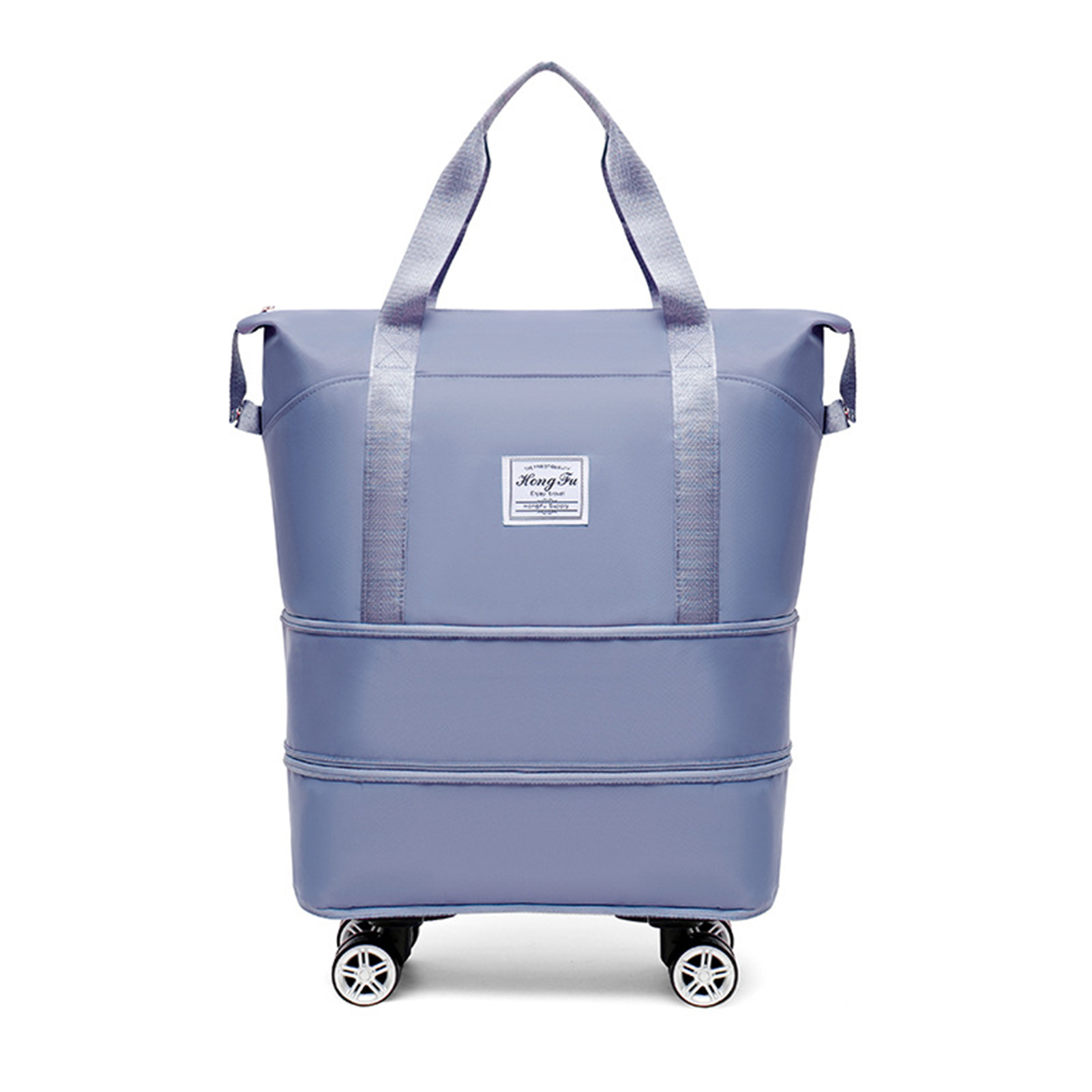 Kripyery Travel Expandable Luggage Bag with Multiple Compartments Large Capacity Zipper Closure Waterproof Duffel Bag Suitcase with Wheels