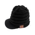 thumbnail image 1 of Kripyery Unisex Solid Color Knitting Baseball Hat Bluetooth-compatible 5.0 Warm Hat Winter Outdoor Ridding Wireless Headphones Hat Streetwear, 1 of 8