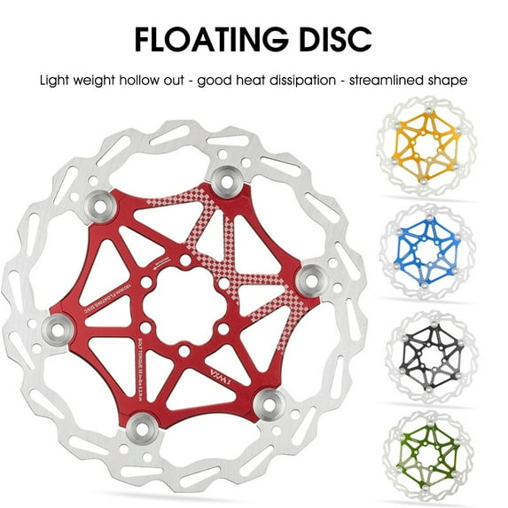 Kripyery Universal Bike Brake Rotor Enhanced Angle Design Tensile-resistant Good Heat Dissipation Floating Rotor for Bicycle