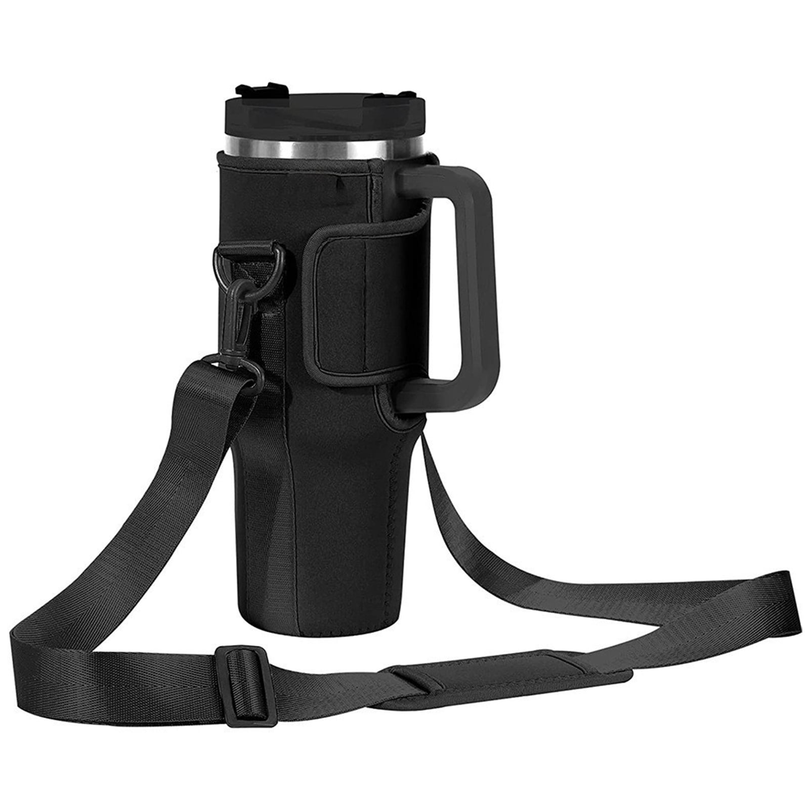 Kripyery Water Bottle Carrier Bag Holder Adjustable Shoulder Strap Cup