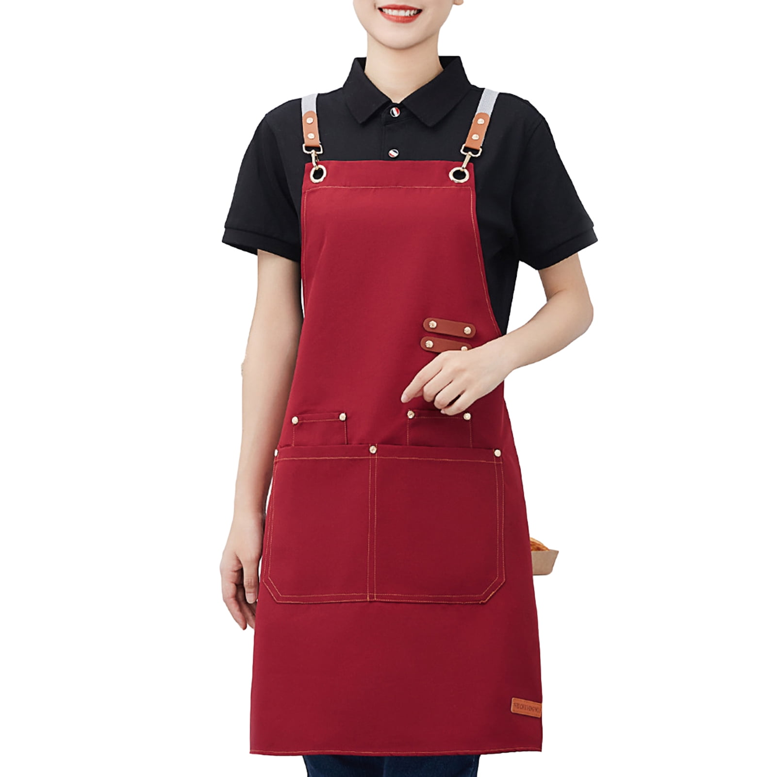 Kripyery Waterproof Apron for Men Women Antigrease Stainproof Cooking