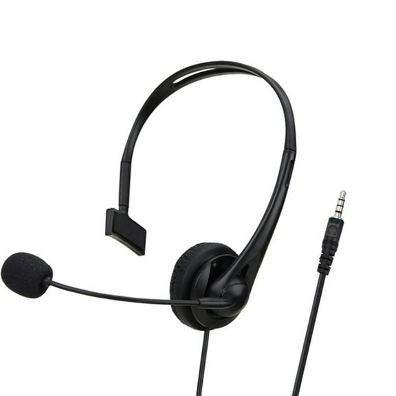 Kripyery Wired Earpiece Ergonomic Plug And Play Playable Control Wide Compatibility 20-20000HZ Call ABS Calling Center Wired Headset Personal Use