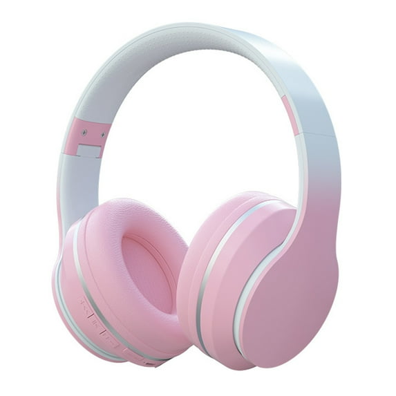 Kripyery Wireless Headset Bluetooth-compatible 5.1 Intelligent Noise Reduction Heavy Bass Stereo Surround Memory Quick Pairing Gradient Colors Lower Power Consumption Wireless Earphone Sports Supply