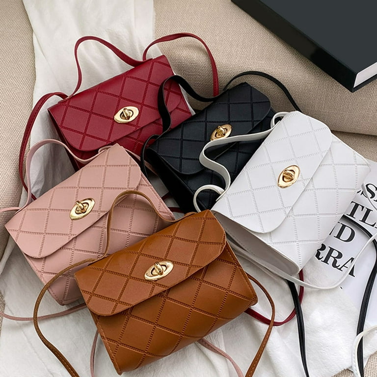 https://i5.walmartimages.com/seo/Kripyery-Women-Handbag-Rhombic-Pattern-Textured-Long-Strap-Portable-Korean-Style-Gifts-Faux-Leather-Solid-Color-Ladies-Crossbody-Wallet-Tote-Bag-Dail_237b2764-0055-4857-a6bd-aa15a1807a4e.aa22f87f88094b2fc104f28edcc607c8.jpeg?odnHeight=768&odnWidth=768&odnBg=FFFFFF