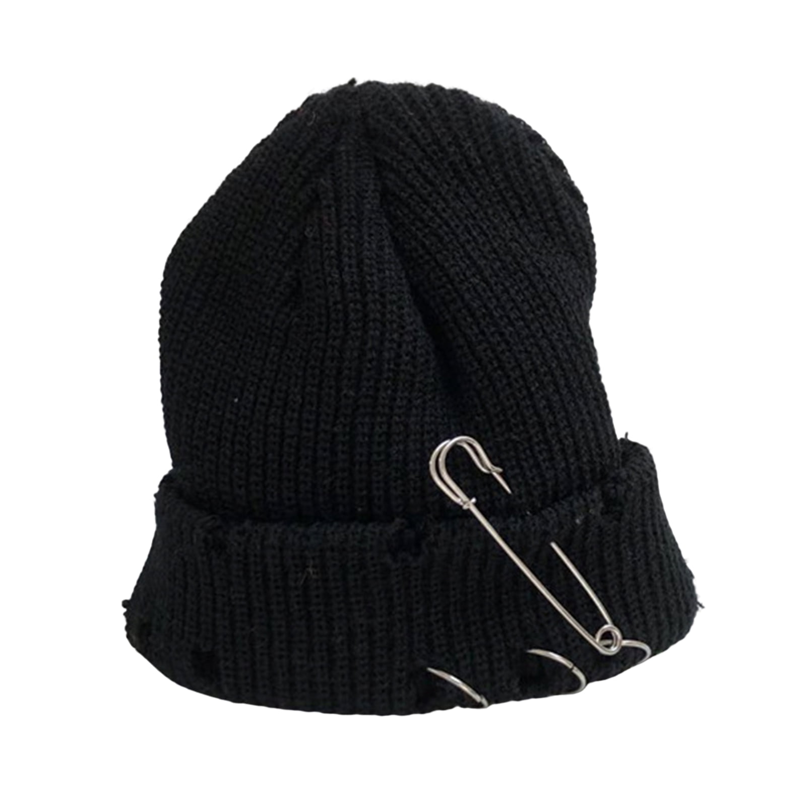 Kripyery Women Men Bonnet Stretch Brimless Solid Color Knitted