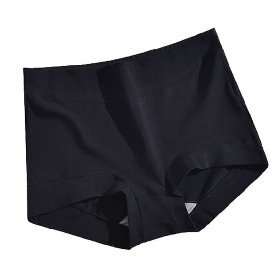 Kripyery Women Panties Graphene Crotch Stretchy High Waist Tummy Tightening Solid Color Anti Exposure Briefs for Daily Wear