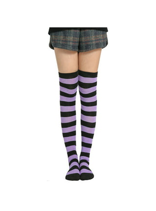 Japanese Anime Thigh High Socks Cute Rainbow Bowknot Sexy Long