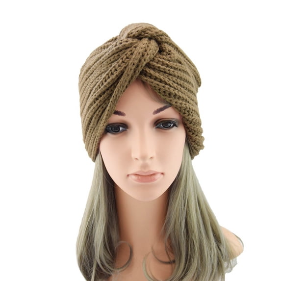 Kripyery Womens Winter Warm Head Wrap Knitted Turban Hats Hair Cancer Chemo Beanie Caps for All-occasion