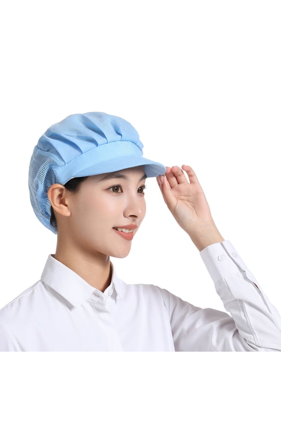 Working Hat Breathable Mesh Super Soft High Elastic Washable Lightweight Hair Cover Cap Workshop Hat