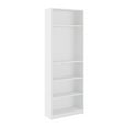 thumbnail image 1 of Kris & Ally Luca Contemporary 5 Shelf Engineered Wood Bookcase with Adjustable Shelves, White, 1 of 9