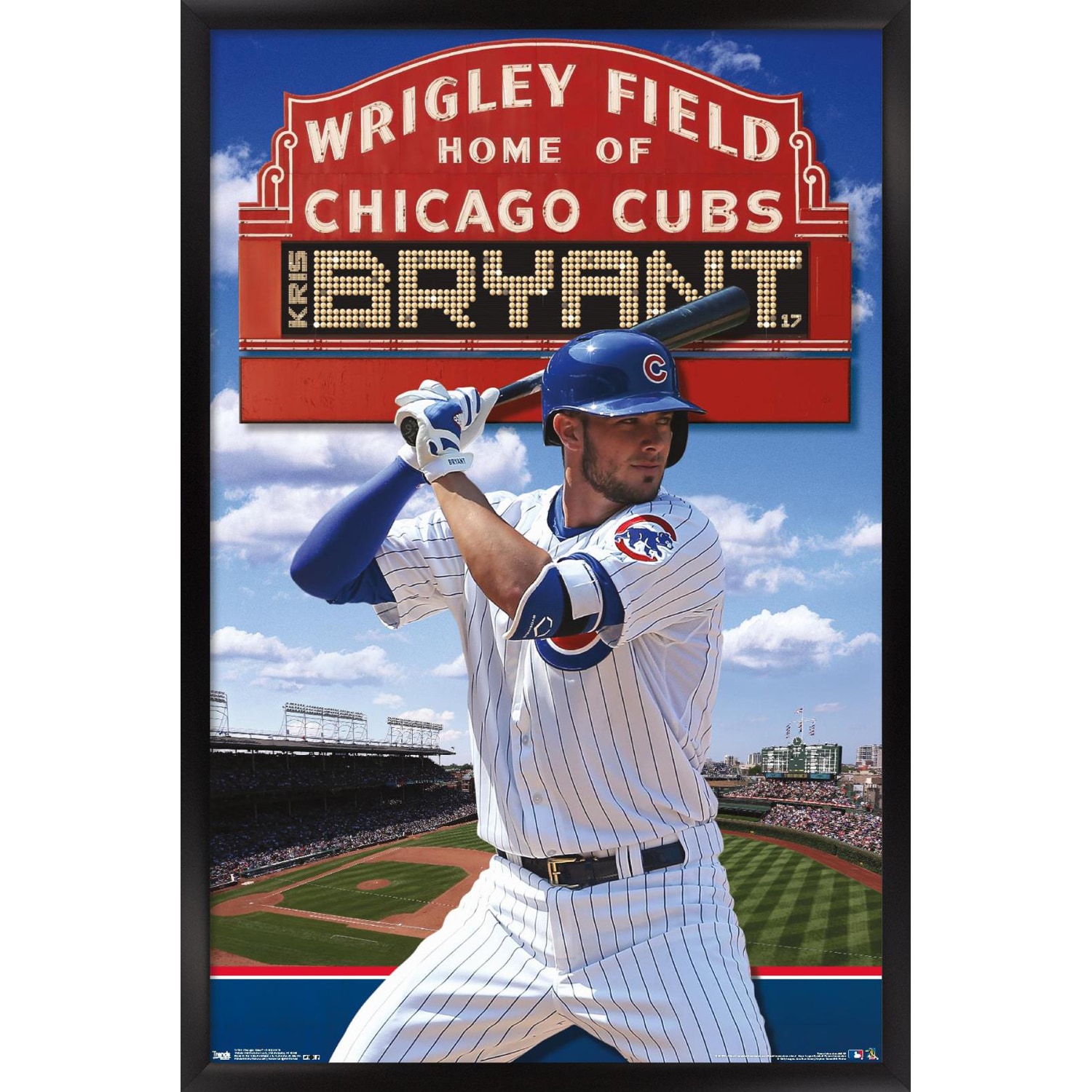 Kris Bryant Chicago Cubs 24.25'' x 35.75'' Framed Players Poster