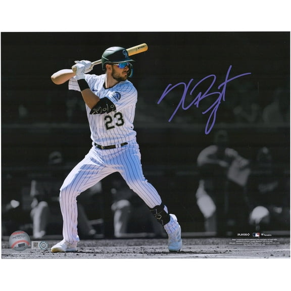 Kris Bryant Colorado Rockies Autographed 11" x 14" Hitting Spotlight Photograph