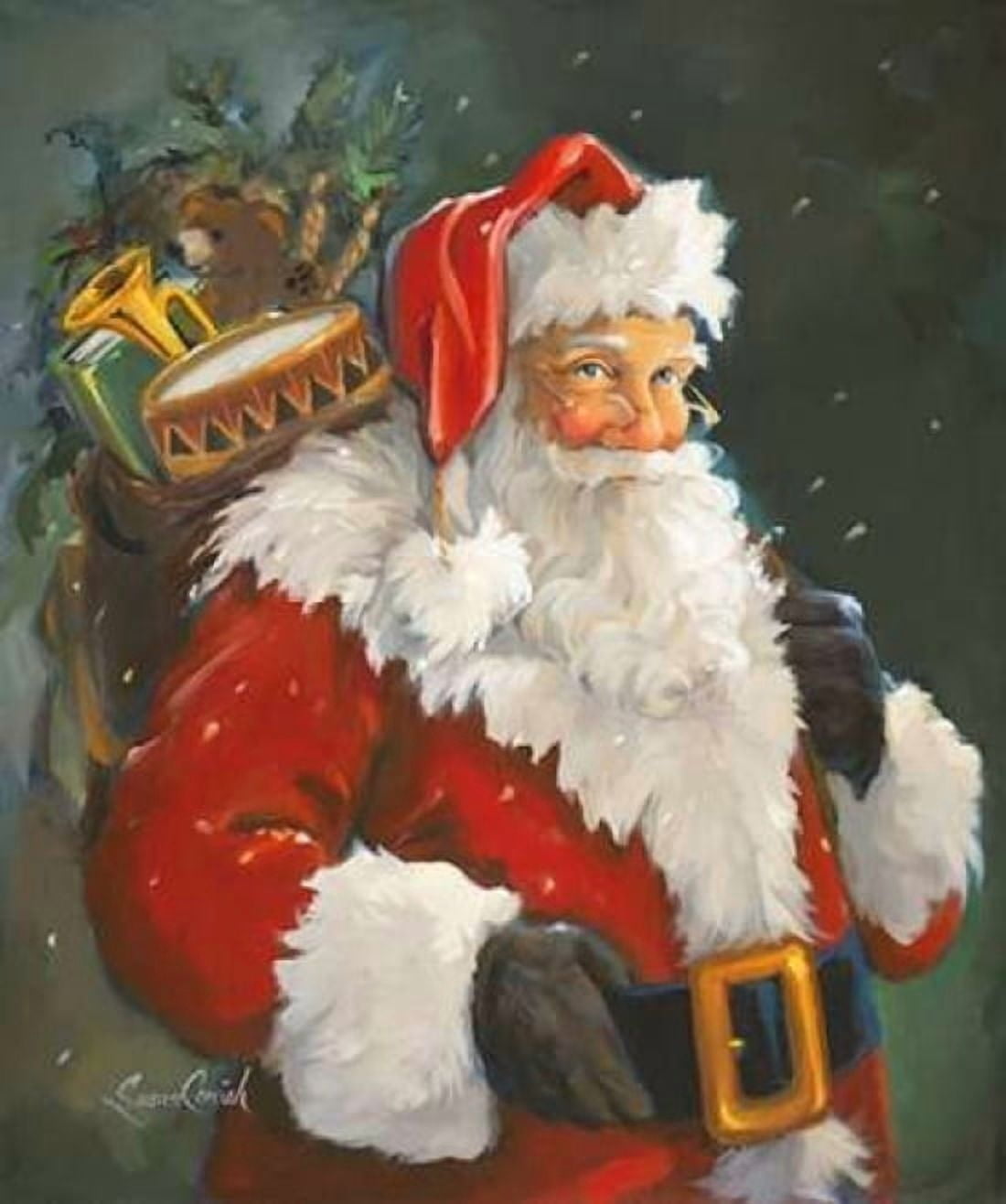 Kris Kringle Canvas Art - Susan Comish (20 x 24)