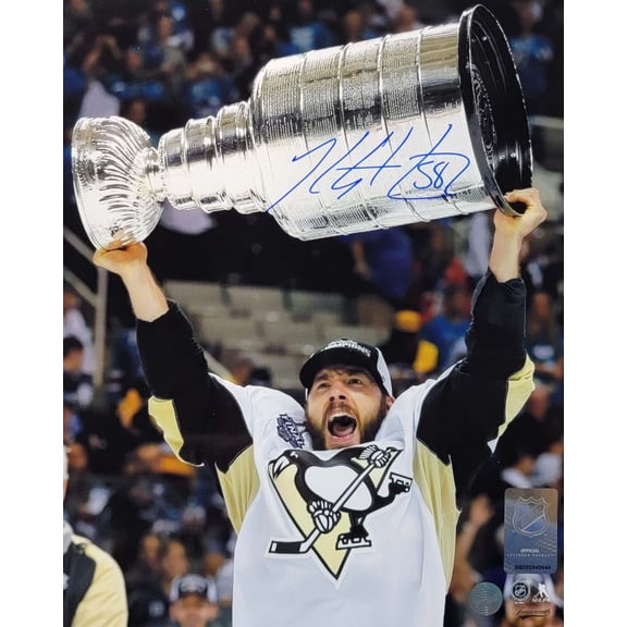 Kris Letang Pittsburgh Penguins Signed Unframed 8x10 Raising the 2016 Stanley Cup Photo Officially Licensed NHL/NHLPA Authentic Hand-Signed Autograph by Frameworth Sports Marketing