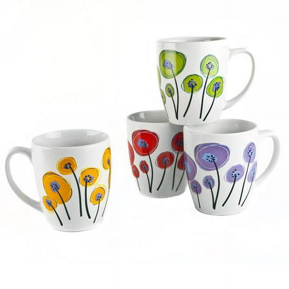 Kris Ruff 32937 20 oz Poppies Jumbo Mug - Assorted Color