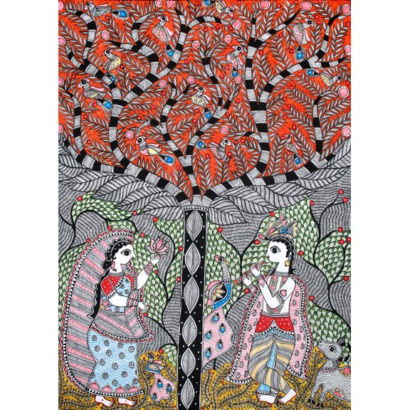 Krishna And The Kadamba Tree