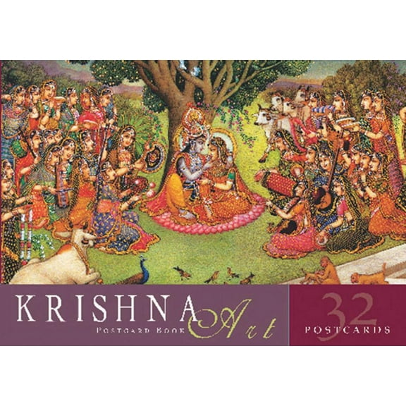 Krishna Art Postcard Book (Paperback)
