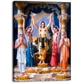 thumbnail image 1 of Krishna Culture CV52TB Sri Pancha Tattva / Lord Caitanya - Print on Canvas 9" x 12", 1 of 1
