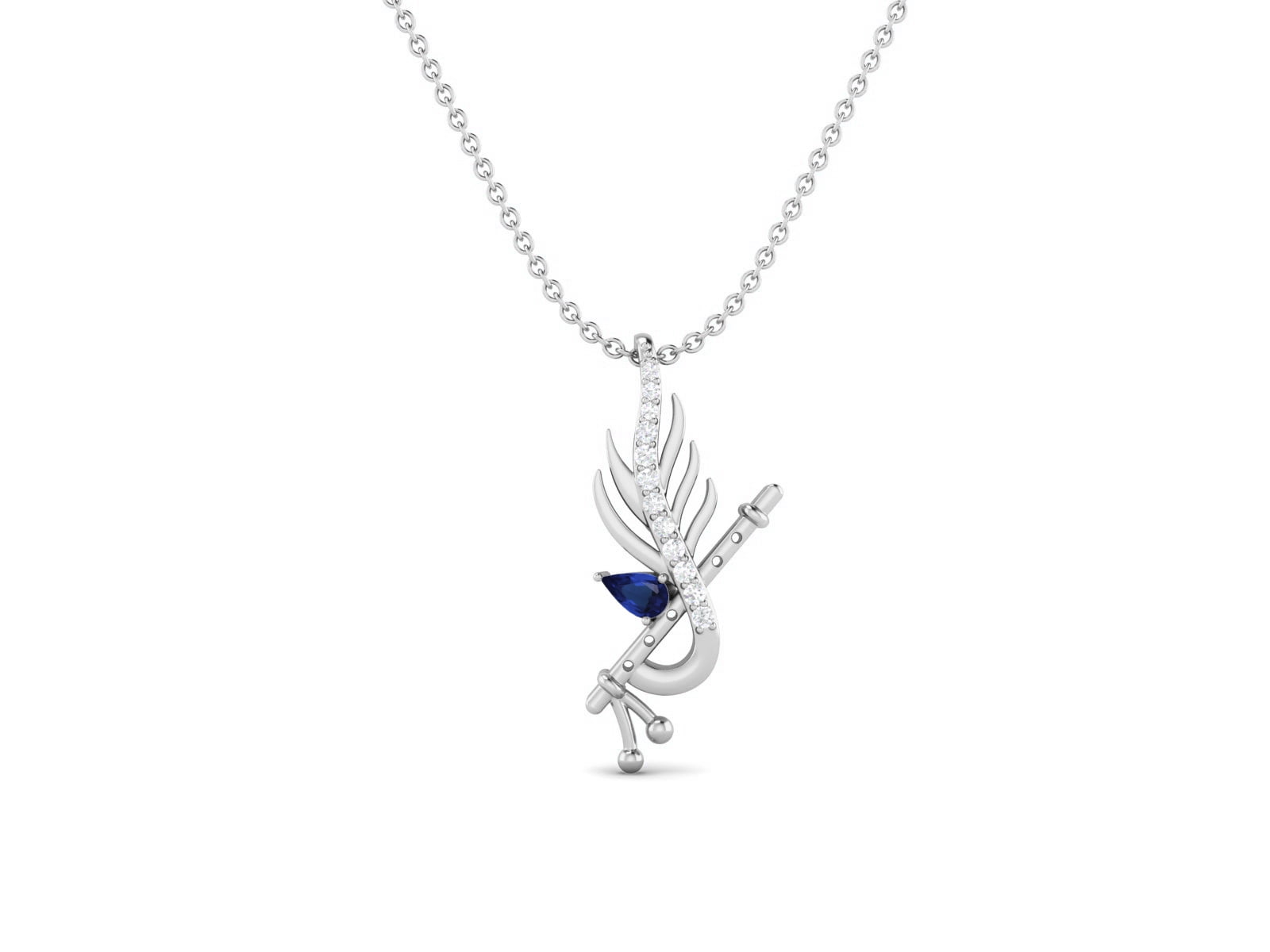Krishna locket silver discount