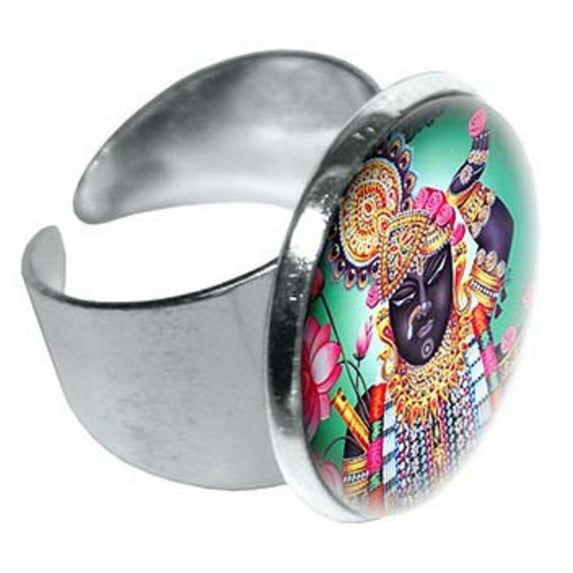 Krishna Luminous Ring Sri Nathji Wide (LRW23)