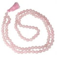 thumbnail image 1 of Krishna Rose Quartz Japa Beads 8mm (RQJB), 1 of 1