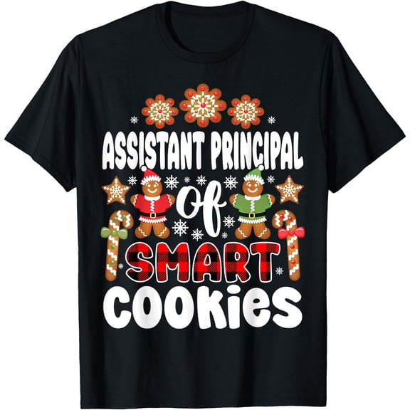 Krismast Assistant Principal Of Smart Cookies Gingerbread T-Shirt